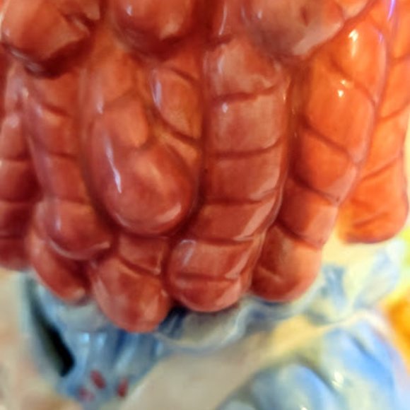 SIMON AND SCHUSTER RAGGEDY ANN DOLL WITH TEDDY BEAR CERAMIC BANK NO STOPPER - Picture 5 of 5